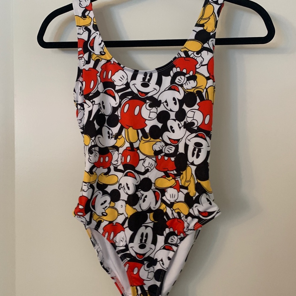 Forever 21 x Disney Mickey print swimsuit
